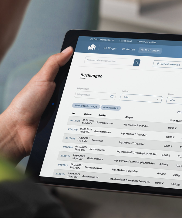 Webportal für Gemeinden und Betreiber